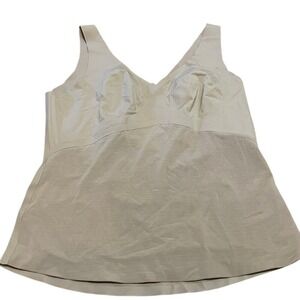 Honeylove LiftWear Tank Sand Nude Tan Size Shaper Shapewear Built In Bra Size 2X